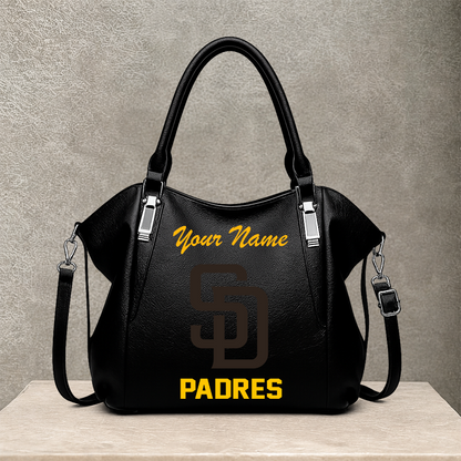 [FLASH SALE] NEW CUSTOMIZED MLB18 SDP SAN DIEGO PADRES SHOULDER HANDBAG