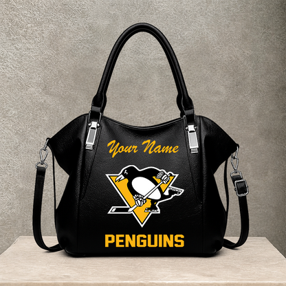 [SUPER SALE] NEW CUSTOMIZED NHL26 PBP PITTSBURGH PENGUINS SHOULDER HANDBAG