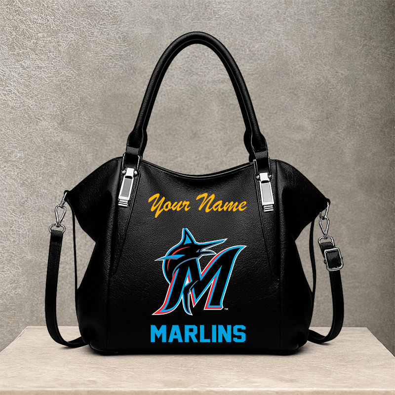 [FLASH SALE] NEW CUSTOMIZED MLB20 MMS MIAMI MARLINS SHOULDER HANDBAG