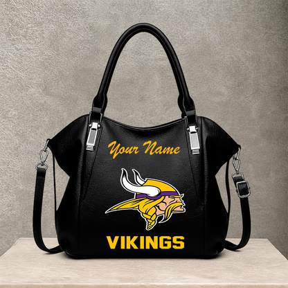 [SPECIAL OFFER] NEW CUSTOMIZED NFL05 MVK MINNESOTA VIKINGS SHOULDER HANDBAG