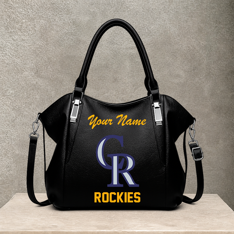[FLASH SALE] NEW CUSTOMIZED MLB30 COR COLORADO ROCKIES SHOULDER HANDBAG