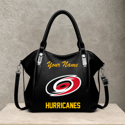 [SUPER SALE] NEW CUSTOMIZED NHL07 CLH CAROLINA HURRICANES SHOULDER HANDBAG