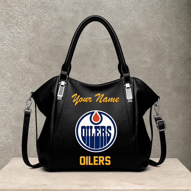 [SUPER SALE] NEW CUSTOMIZED NHL03 EMO EDMONTON OILERS SHOULDER HANDBAG