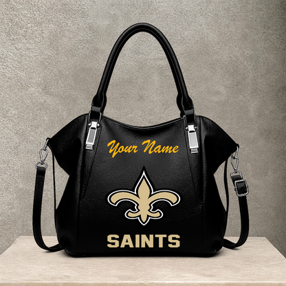 [SPECIAL OFFER] NEW CUSTOMIZED NFL24 NOS NEW ORLEANS SAINTS SHOULDER HANDBAG