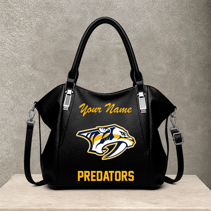 [SUPER SALE] NEW CUSTOMIZED NHL31 NVP NASHVILLE PREDATORS SHOULDER HANDBAG