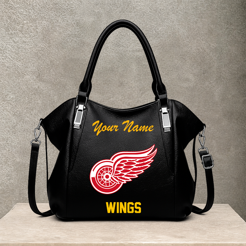 [SUPER SALE] NEW CUSTOMIZED NHL22 DRW DETROIT RED WINGS SHOULDER HANDBAG