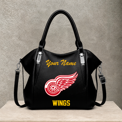 [SUPER SALE] NEW CUSTOMIZED NHL22 DRW DETROIT RED WINGS SHOULDER HANDBAG