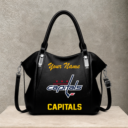 [SUPER SALE] NEW CUSTOMIZED NHL10 WCP WASHINGTON CAPITALS SHOULDER HANDBAG