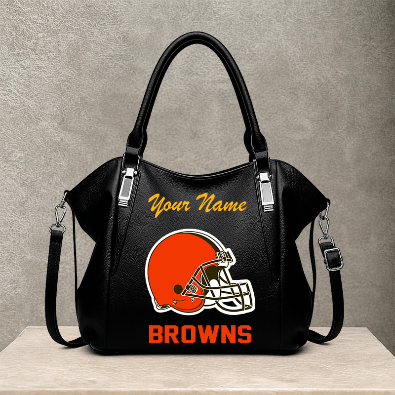 [SPECIAL OFFER] NEW CUSTOMIZED NFL29 CLB CLEVELAND BROWNS SHOULDER HANDBAG