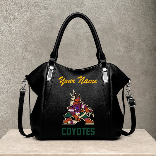 [SUPER SALE] NEW CUSTOMIZED NHL30 AZC ARIZONA COYOTES SHOULDER HANDBAG