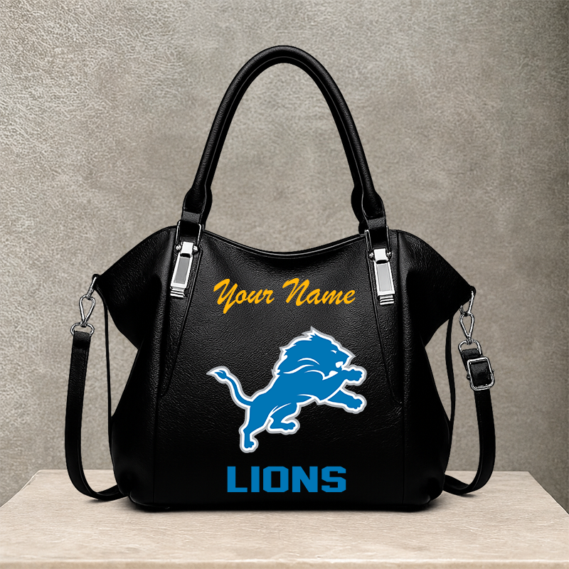 [SPECIAL OFFER] NEW CUSTOMIZED NFL04 DTL DETROIT LIONS SHOULDER HANDBAG