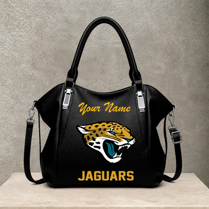 [SPECIAL OFFER] NEW CUSTOMIZED NFL30 JSJ JACKSONVILLE JAGUARS SHOULDER HANDBAG