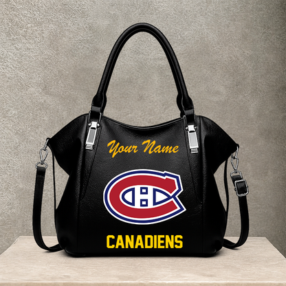 [SUPER SALE] NEW CUSTOMIZED NHL11 MCD MONTREAL CANADIENS SHOULDER HANDBAG