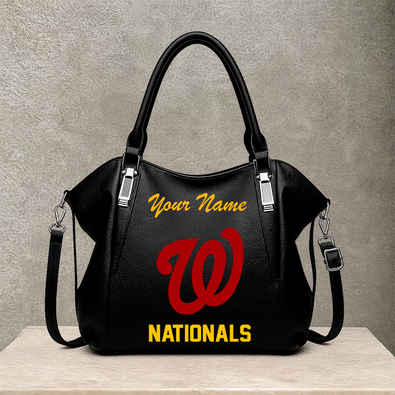 [FLASH SALE] NEW CUSTOMIZED MLB28 WNS WASHINGTON NATIONALS SHOULDER HANDBAG