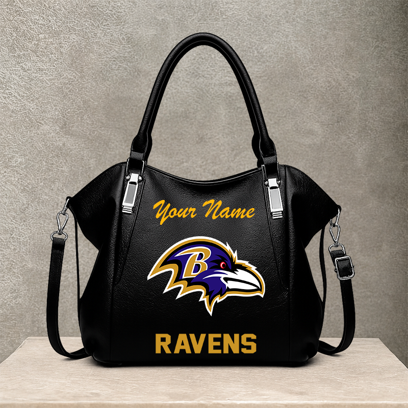 [SPECIAL OFFER] NEW CUSTOMIZED NFL28 BTR BALTIMORE RAVENS SHOULDER HANDBAG