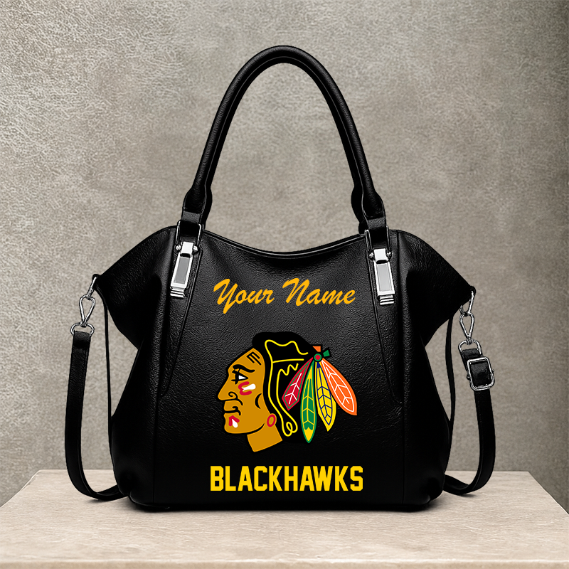 [SUPER SALE] NEW CUSTOMIZED NHL08 CBH CHICAGO BLACKHAWKS SHOULDER HANDBAG