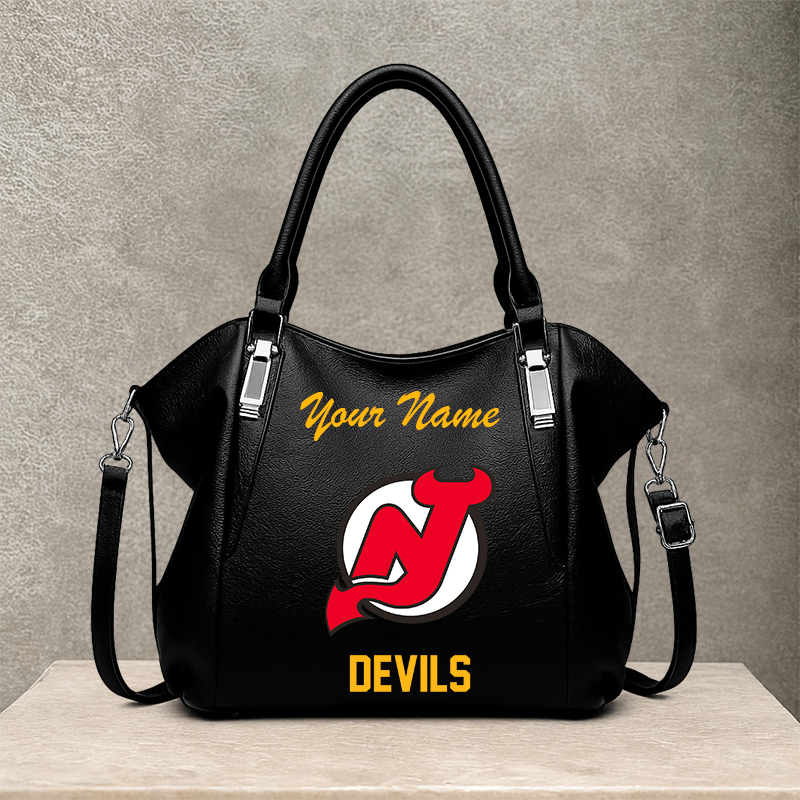 [SUPER SALE] NEW CUSTOMIZED NHL06 NJD NEW JERSEY DEVILS SHOULDER HANDBAG