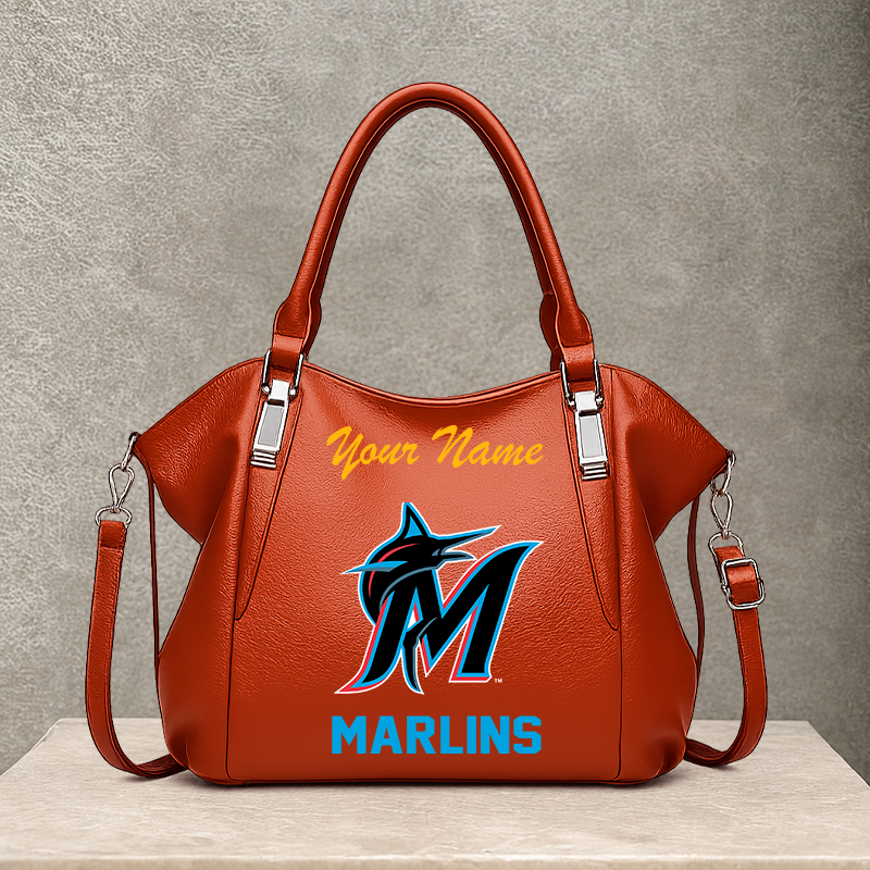 [FLASH SALE] NEW CUSTOMIZED MLB20 MMS MIAMI MARLINS SHOULDER HANDBAG