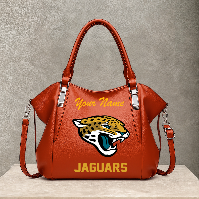 [SPECIAL OFFER] NEW CUSTOMIZED NFL30 JSJ JACKSONVILLE JAGUARS SHOULDER HANDBAG