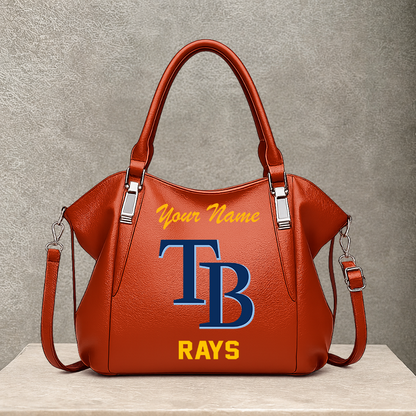 [FLASH SALE] NEW CUSTOMIZED MLB21 TBR TAMPA BAY RAYS SHOULDER HANDBAG