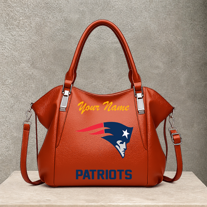 [SPECIAL OFFER] NEW CUSTOMIZED NFL27 NEP NEW ENGLAND PATRIOTS SHOULDER HANDBAG