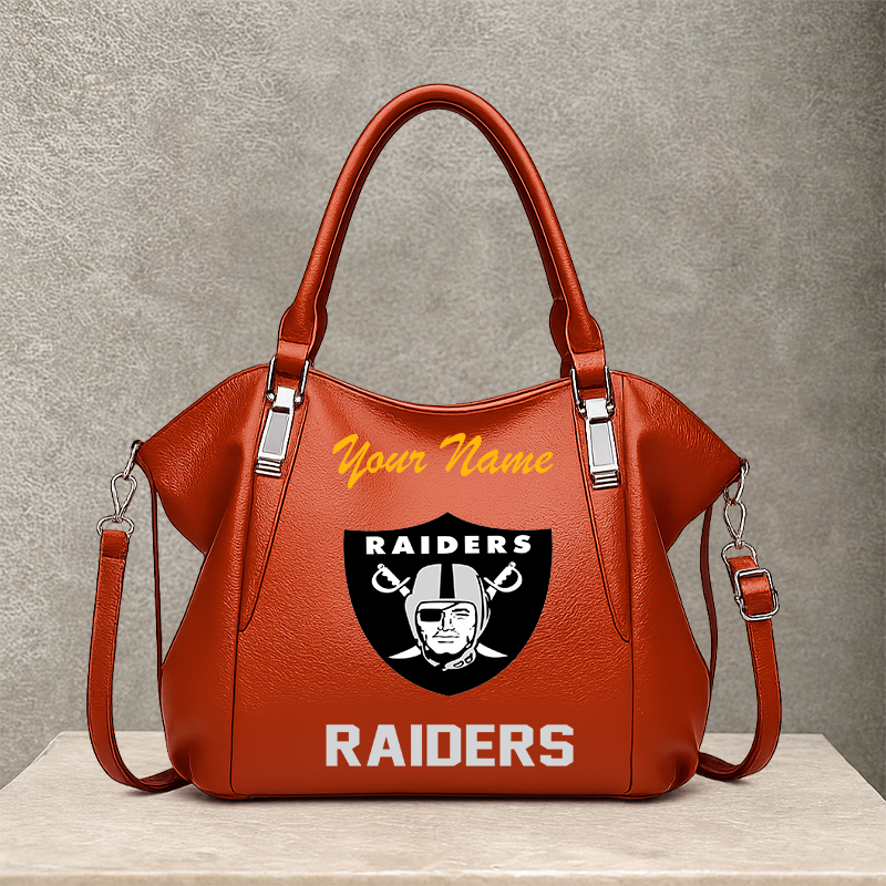[SPECIAL OFFER] NEW CUSTOMIZED NFL07 LVR LAS VEGAS RAIDERS SHOULDER HANDBAG