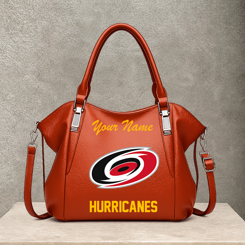 [SUPER SALE] NEW CUSTOMIZED NHL07 CLH CAROLINA HURRICANES SHOULDER HANDBAG