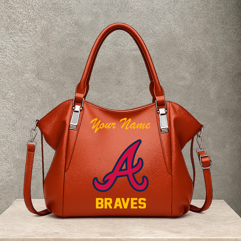 [FLASH SALE] NEW CUSTOMIZED MLB09 ABS ATLANTA BRAVES SHOULDER HANDBAG