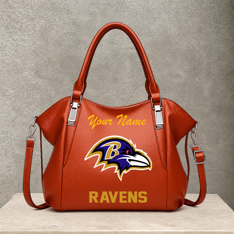 [SPECIAL OFFER] NEW CUSTOMIZED NFL28 BTR BALTIMORE RAVENS SHOULDER HANDBAG