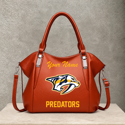 [SUPER SALE] NEW CUSTOMIZED NHL31 NVP NASHVILLE PREDATORS SHOULDER HANDBAG