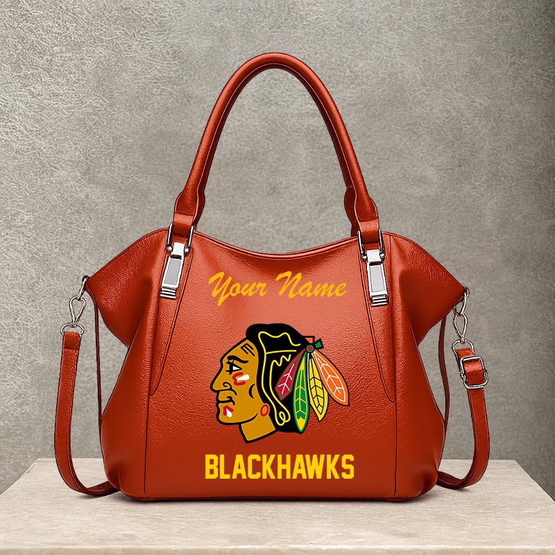 [SUPER SALE] NEW CUSTOMIZED NHL08 CBH CHICAGO BLACKHAWKS SHOULDER HANDBAG