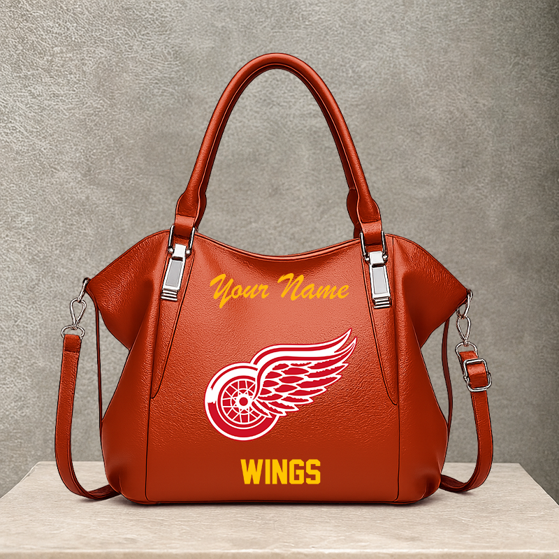 [SUPER SALE] NEW CUSTOMIZED NHL22 DRW DETROIT RED WINGS SHOULDER HANDBAG