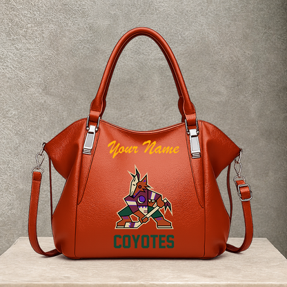 [SUPER SALE] NEW CUSTOMIZED NHL30 AZC ARIZONA COYOTES SHOULDER HANDBAG