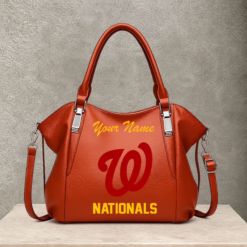 [FLASH SALE] NEW CUSTOMIZED MLB28 WNS WASHINGTON NATIONALS SHOULDER HANDBAG