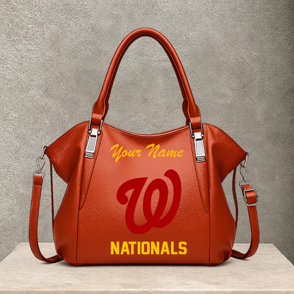 [FLASH SALE] NEW CUSTOMIZED MLB28 WNS WASHINGTON NATIONALS SHOULDER HANDBAG
