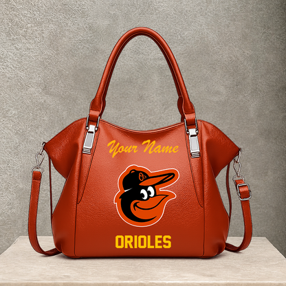 [FLASH SALE] NEW CUSTOMIZED MLB25 BOS BALTIMORE ORIOLES SHOULDER HANDBAG