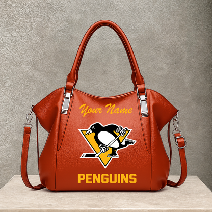 [SUPER SALE] NEW CUSTOMIZED NHL26 PBP PITTSBURGH PENGUINS SHOULDER HANDBAG