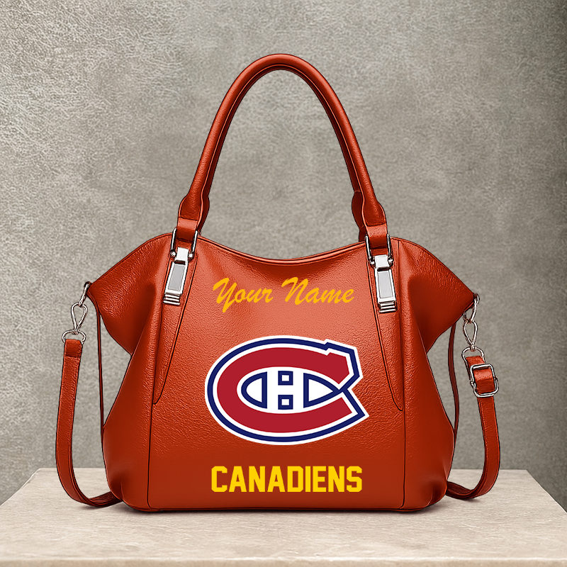 [SUPER SALE] NEW CUSTOMIZED NHL11 MCD MONTREAL CANADIENS SHOULDER HANDBAG