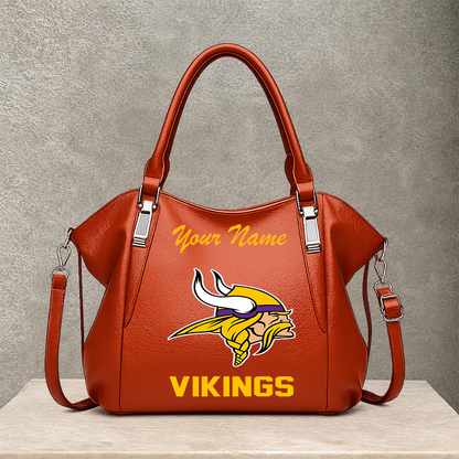[SPECIAL OFFER] NEW CUSTOMIZED NFL05 MVK MINNESOTA VIKINGS SHOULDER HANDBAG