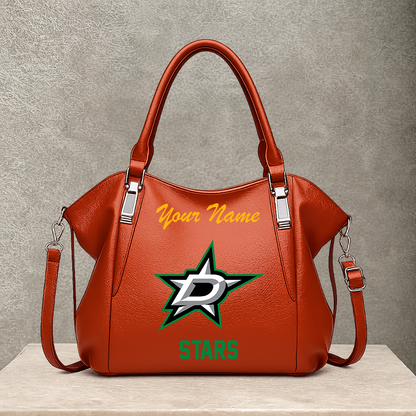 [SUPER SALE] NEW CUSTOMIZED NHL15 DLS DALLAS STARS SHOULDER HANDBAG