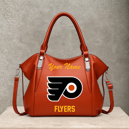 [SUPER SALE] NEW CUSTOMIZED NHL27 PPF PHILADELPHIA FLYERS SHOULDER HANDBAG
