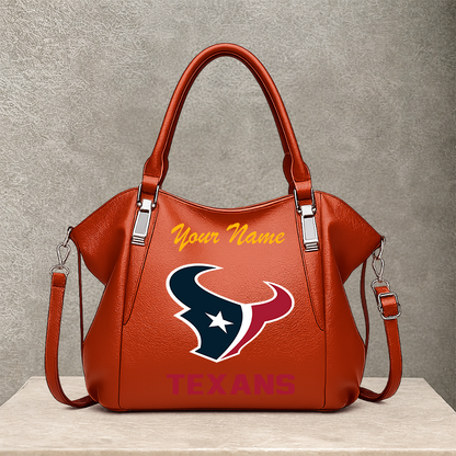 [SPECIAL OFFER] NEW CUSTOMIZED NFL15 HTT HOUSTON TEXANS SHOULDER HANDBAG