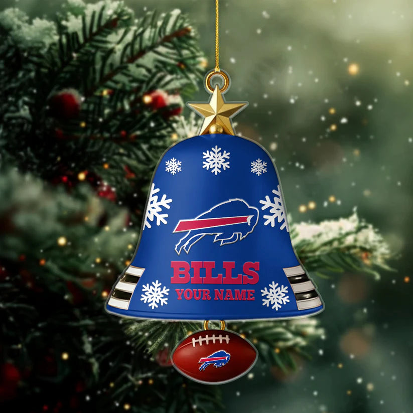[SPECIAL OFFER] NEW CUSTOMIZED NFL03 BFB BUFFALO BILLS CHRISTMAS ACRYLIC ORNAMENT