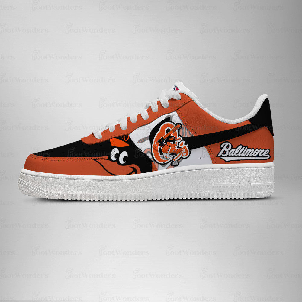 [FLASH SALE] NEW CUSTOMIZED MLB25 BT ORIOLES AF1 SHOES