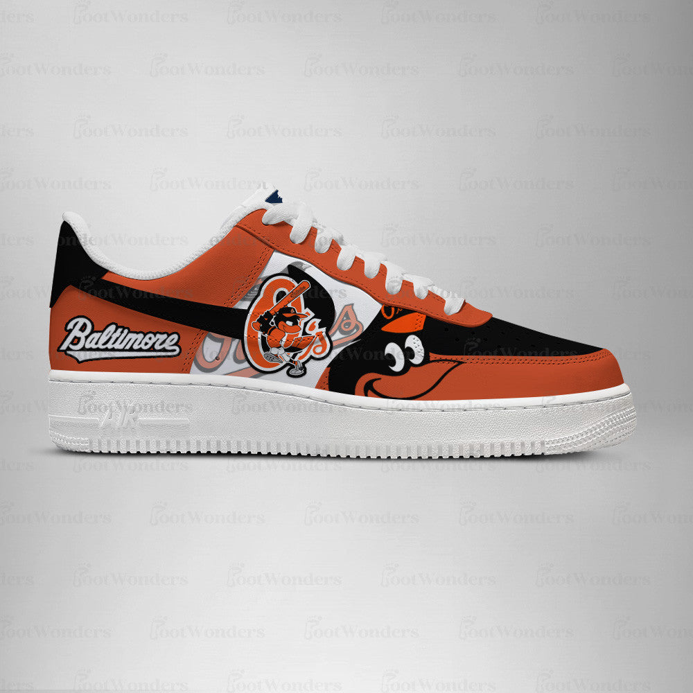 [FLASH SALE] NEW CUSTOMIZED MLB25 BT ORIOLES AF1 SHOES