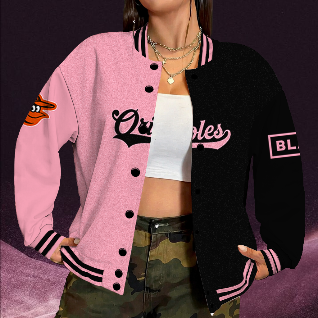 [FLASH SALE] NEW CUSTOMIZED MLB25 BOS BALTIMORE ORIOLES SATIN VARSITY & BASEBALL JACKET