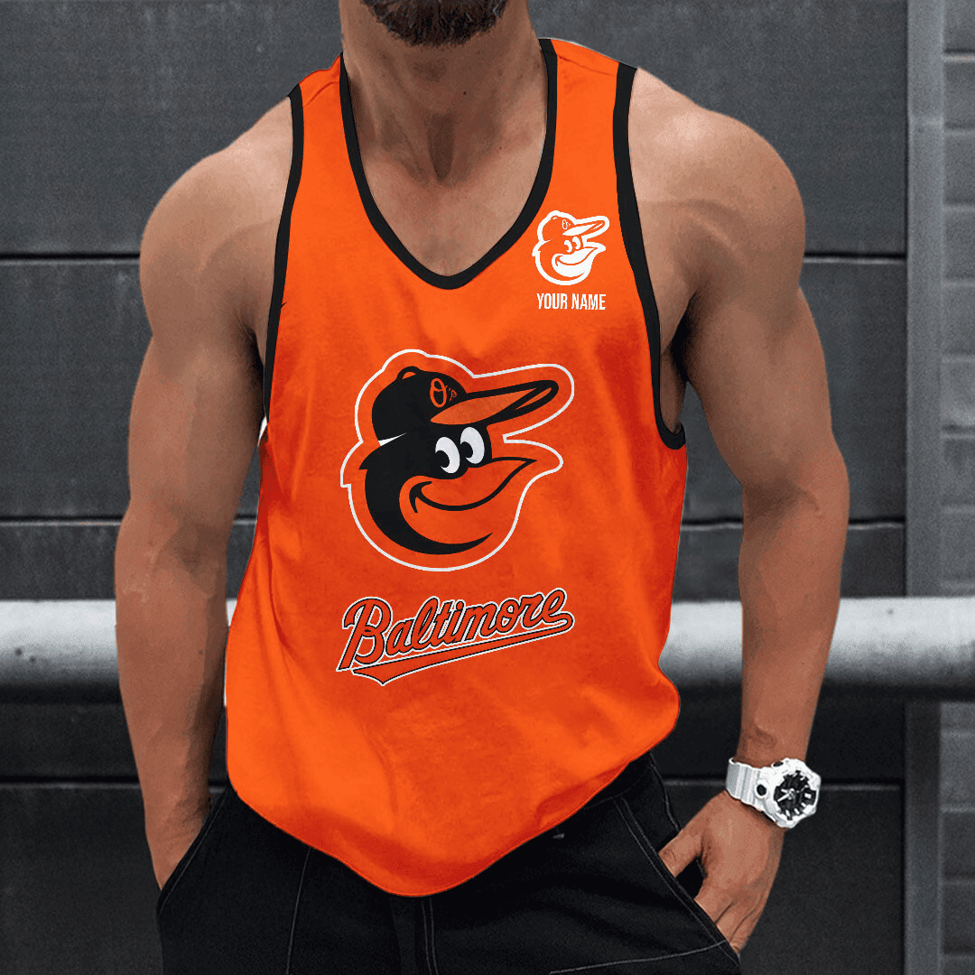 [FLASH SALE] NEW CUSTOMIZED MLB25 BALTIMORE ORIOLES UNISEX TANK TOP