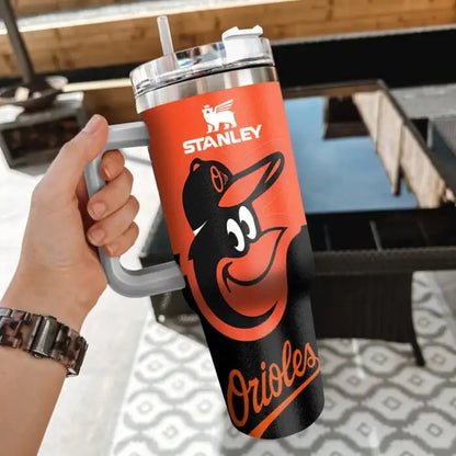 [FLASH SALE] NEW CUSTOMIZED MLB25 BOS BALTIMORE ORIOLES 40OZ TUMBLER