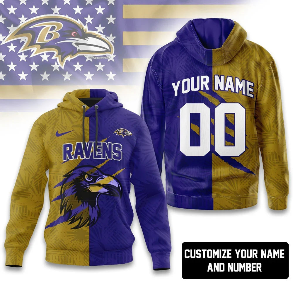 [SPECIAL OFFER] NEW CUSTOMIZED NFL28 BTR BALTIMORE RAVENS T-SHIRT, HOODIE, ZIP HOODIE