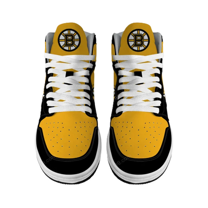 [SUPER SALE] NEW CUSTOMIZED NHL02 BT BRUINS AIR JORDAN SNEAKERS
